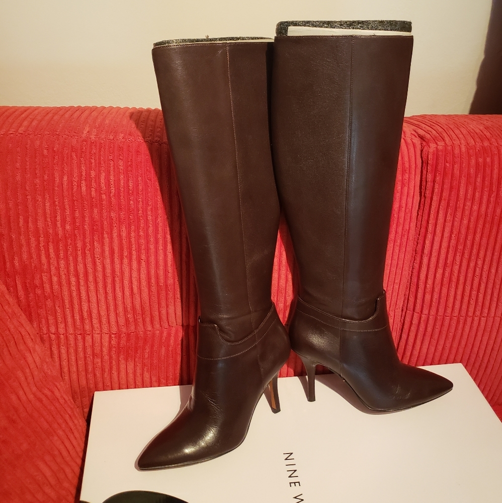 Women's High Heel Nine West Brown Boots size 7